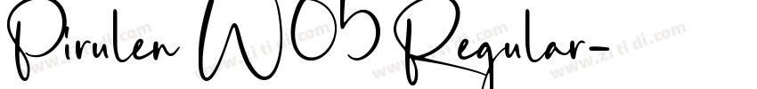 Pirulen W05 Regular字体转换